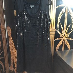 Black Sequined Dress- Size XL/XG